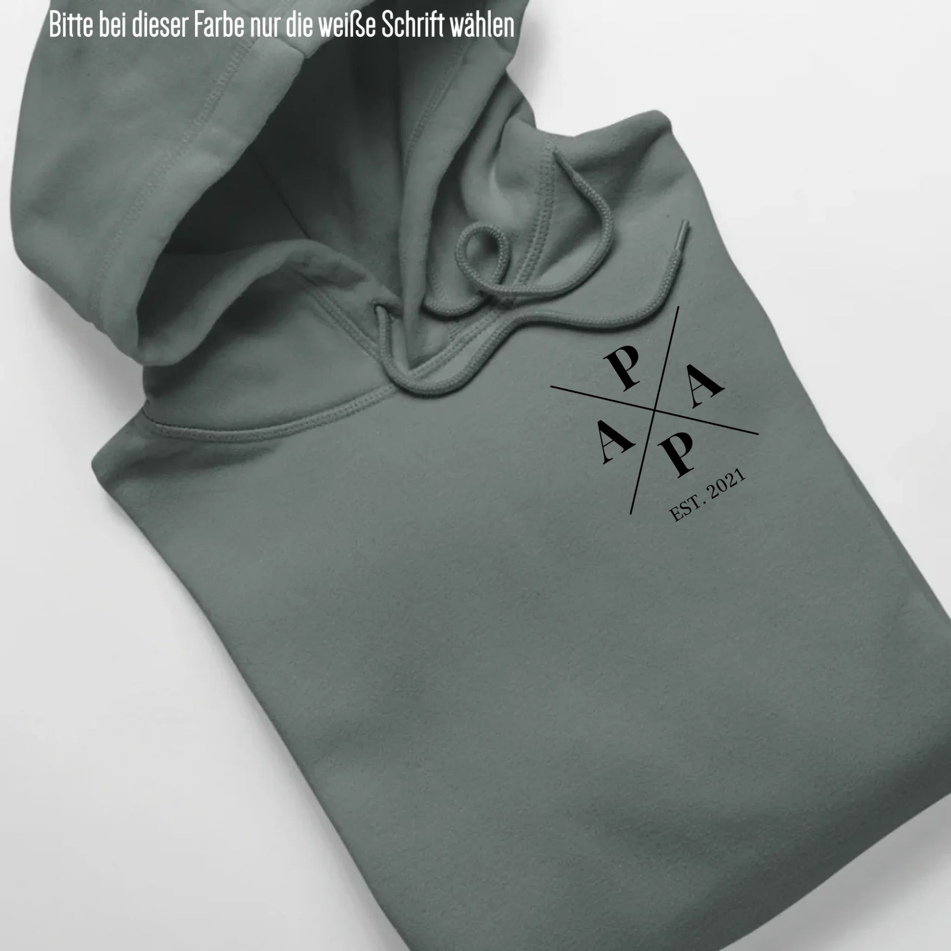 Papa Minimal - Bio Unisex Hoodie *personalisierbar* Cruiser Hoodie 2.0 ST ST Green-Bay