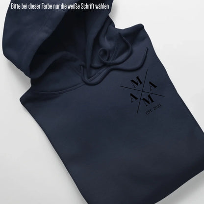 Mama Minimal - Bio Unisex Hoodie *personalisierbar* Cruiser Hoodie 2.0 ST ST French-Navy