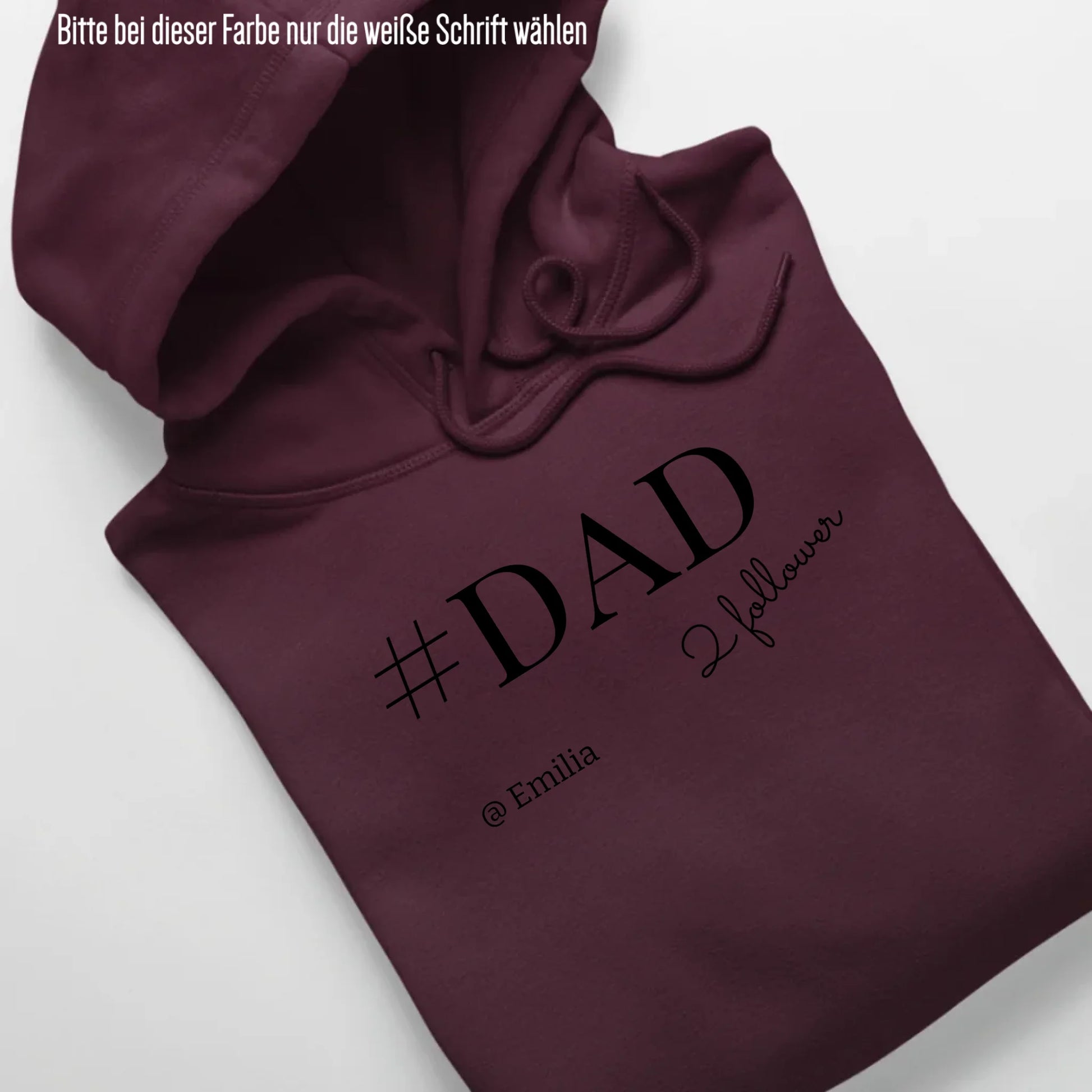 #DAD - Bio Unisex Hoodie *personalisierbar* Cruiser Hoodie 2.0 ST ST Burgundy