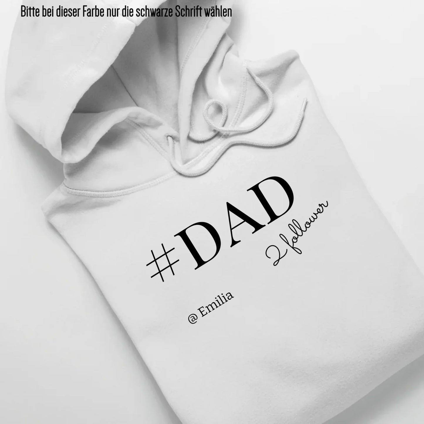 #DAD - Bio Unisex Hoodie *personalisierbar* Cruiser Hoodie 2.0 ST ST White