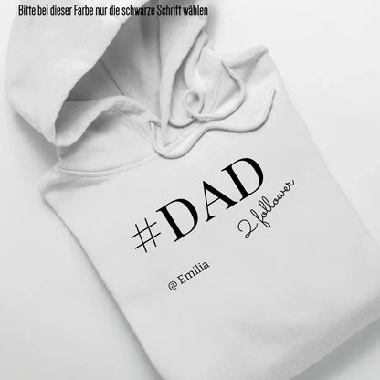 #DAD - Bio Unisex Hoodie *personalisierbar* Cruiser Hoodie 2.0 ST ST White