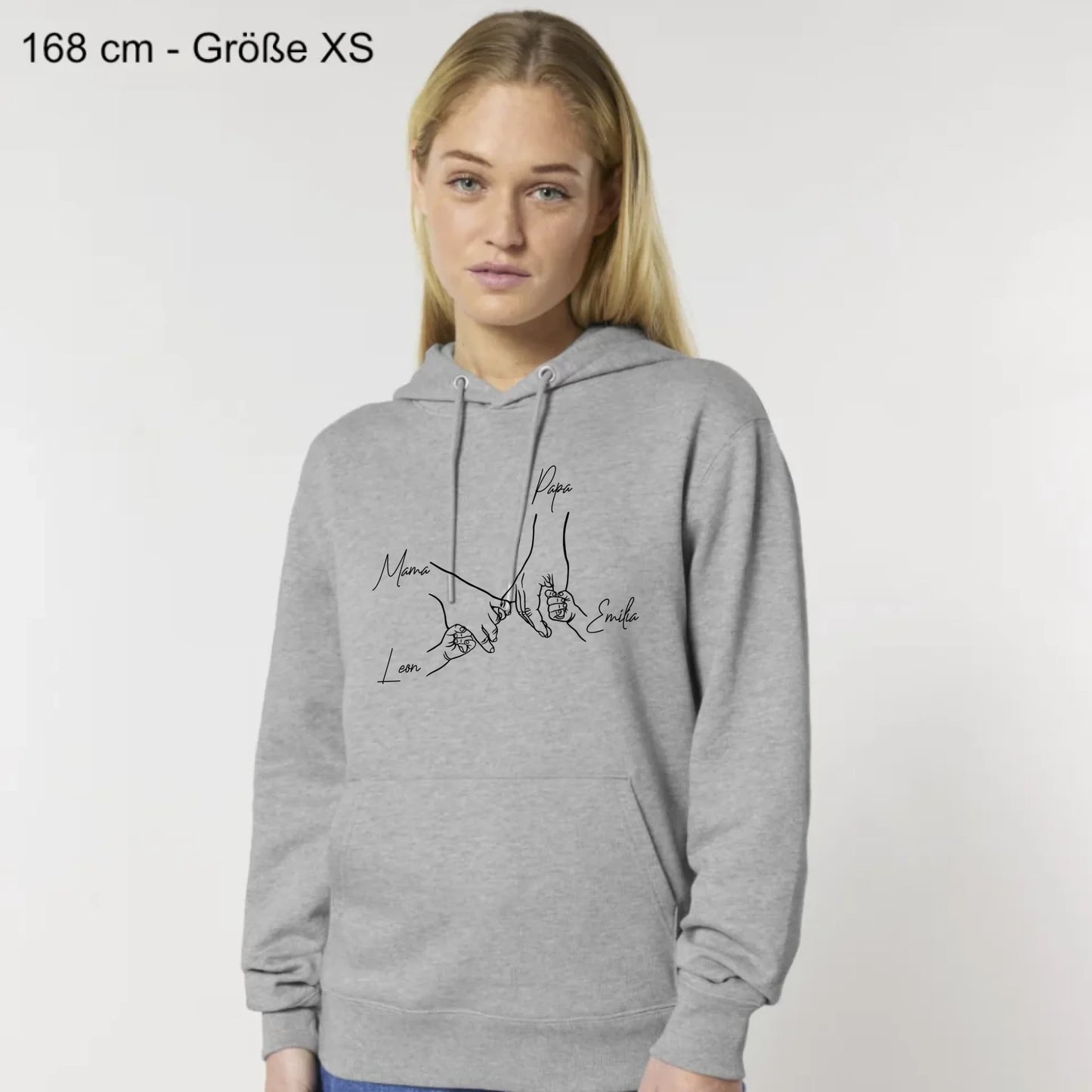Family Hands - Bio Unisex Hoodie *personalisierbar*