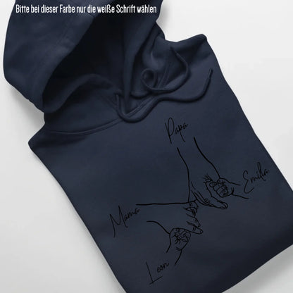 Family Hands - Bio Unisex Hoodie *personalisierbar* Cruiser Hoodie 2.0 ST ST French-Navy