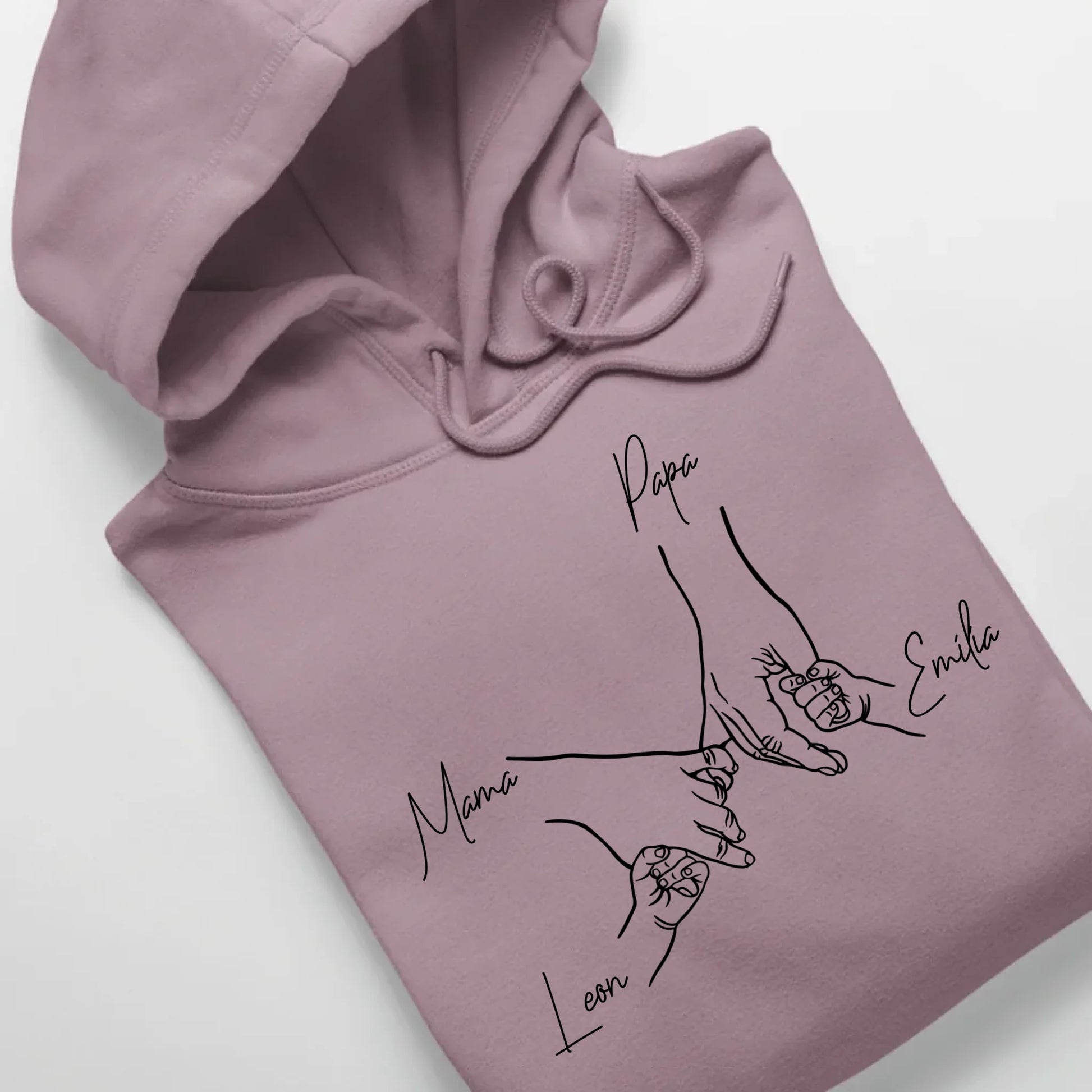 Family Hands - Bio Unisex Hoodie *personalisierbar* Cruiser Hoodie 2.0 ST ST Lilac-Dream