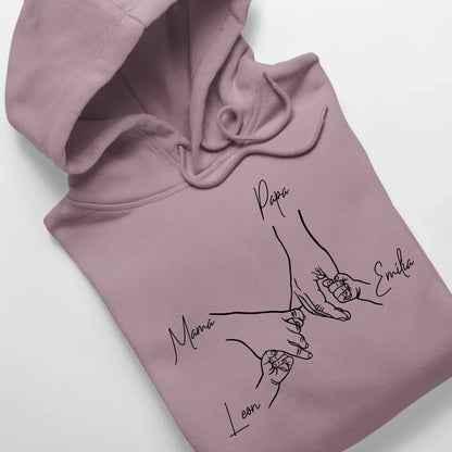 Family Hands - Bio Unisex Hoodie *personalisierbar* Cruiser Hoodie 2.0 ST ST Lilac-Dream
