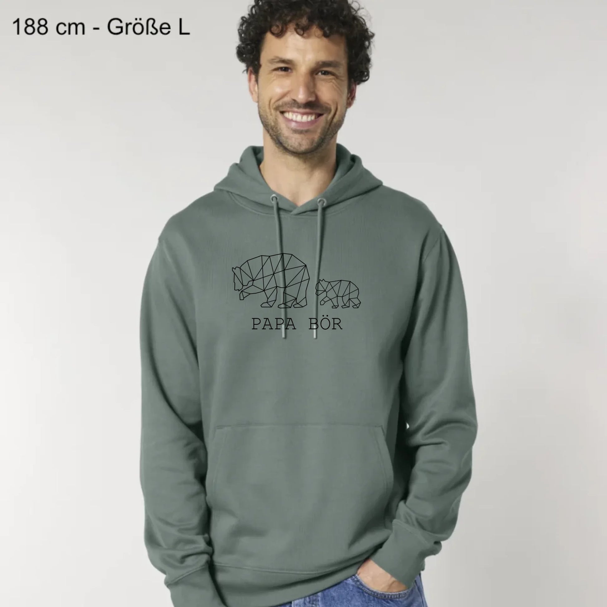 Papa Bör - Bio Unisex Hoodie *personalisierbar (1-4 Kinder ohne Namen)*