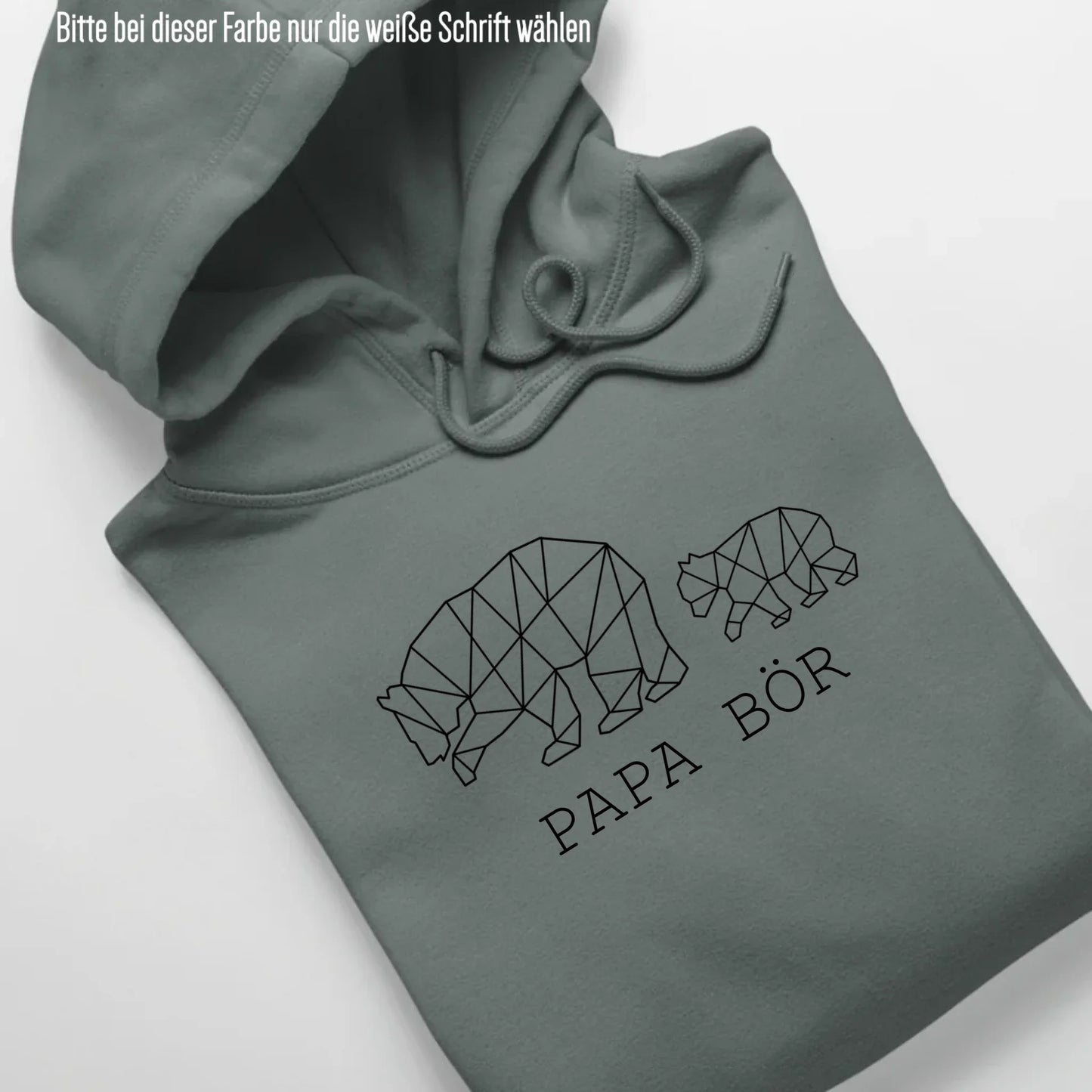 Papa Bör - Bio Unisex Hoodie *personalisierbar (1-4 Kinder ohne Namen)* Cruiser Hoodie 2.0 ST ST Green-Bay