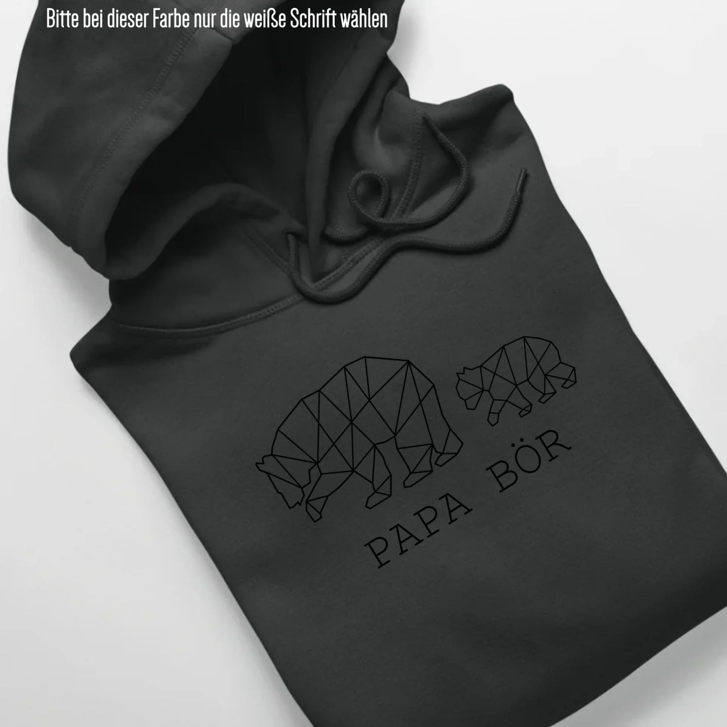 Papa Bör - Bio Unisex Hoodie *personalisierbar (1-4 Kinder ohne Namen)* Cruiser Hoodie 2.0 ST ST Black