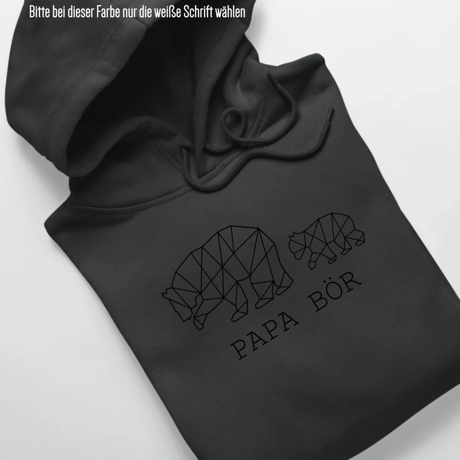 Papa Bör - Bio Unisex Hoodie *personalisierbar (1-4 Kinder ohne Namen)* Cruiser Hoodie 2.0 ST ST Black