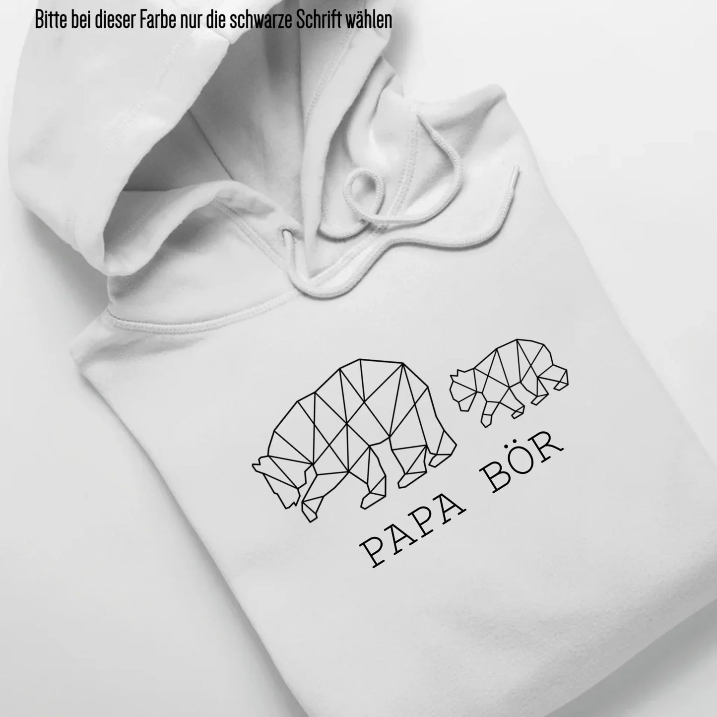 Papa Bör - Bio Unisex Hoodie *personalisierbar (1-4 Kinder ohne Namen)* Cruiser Hoodie 2.0 ST ST White