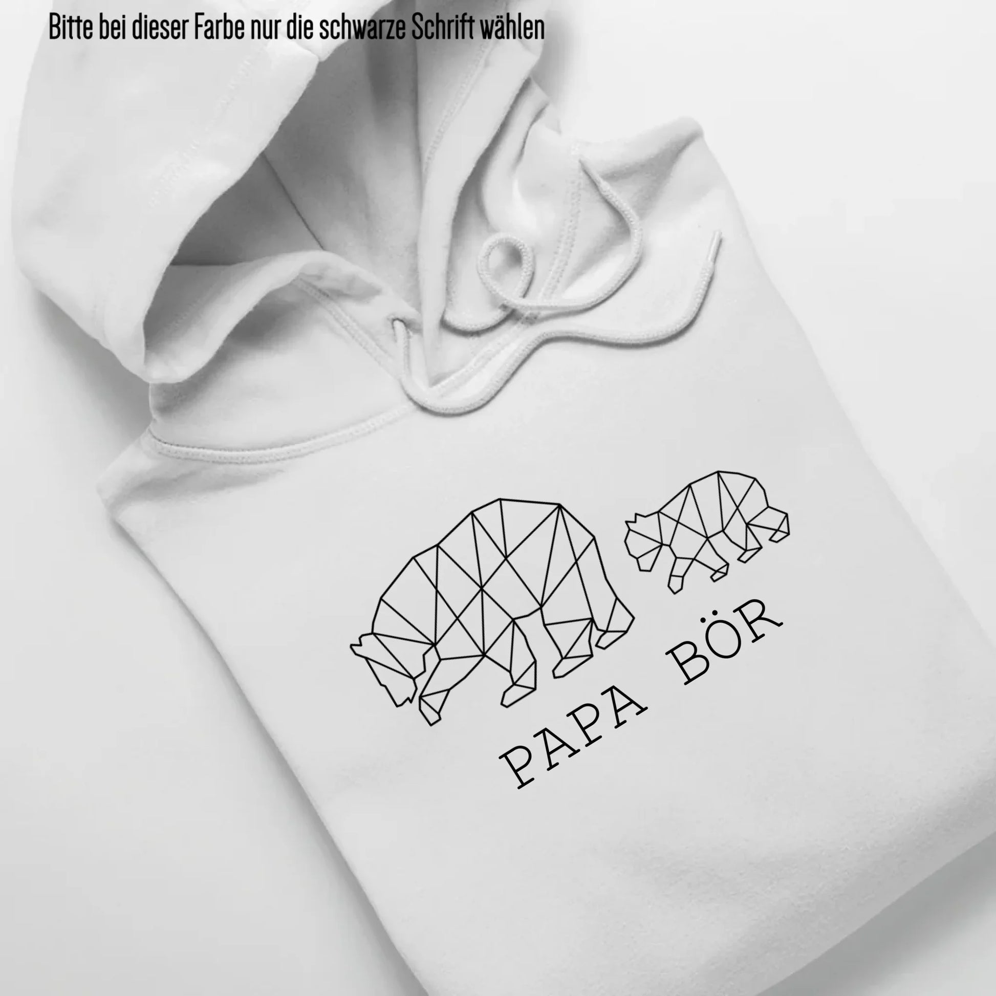 Papa Bör - Bio Unisex Hoodie *personalisierbar (1-4 Kinder ohne Namen)* Cruiser Hoodie 2.0 ST ST White