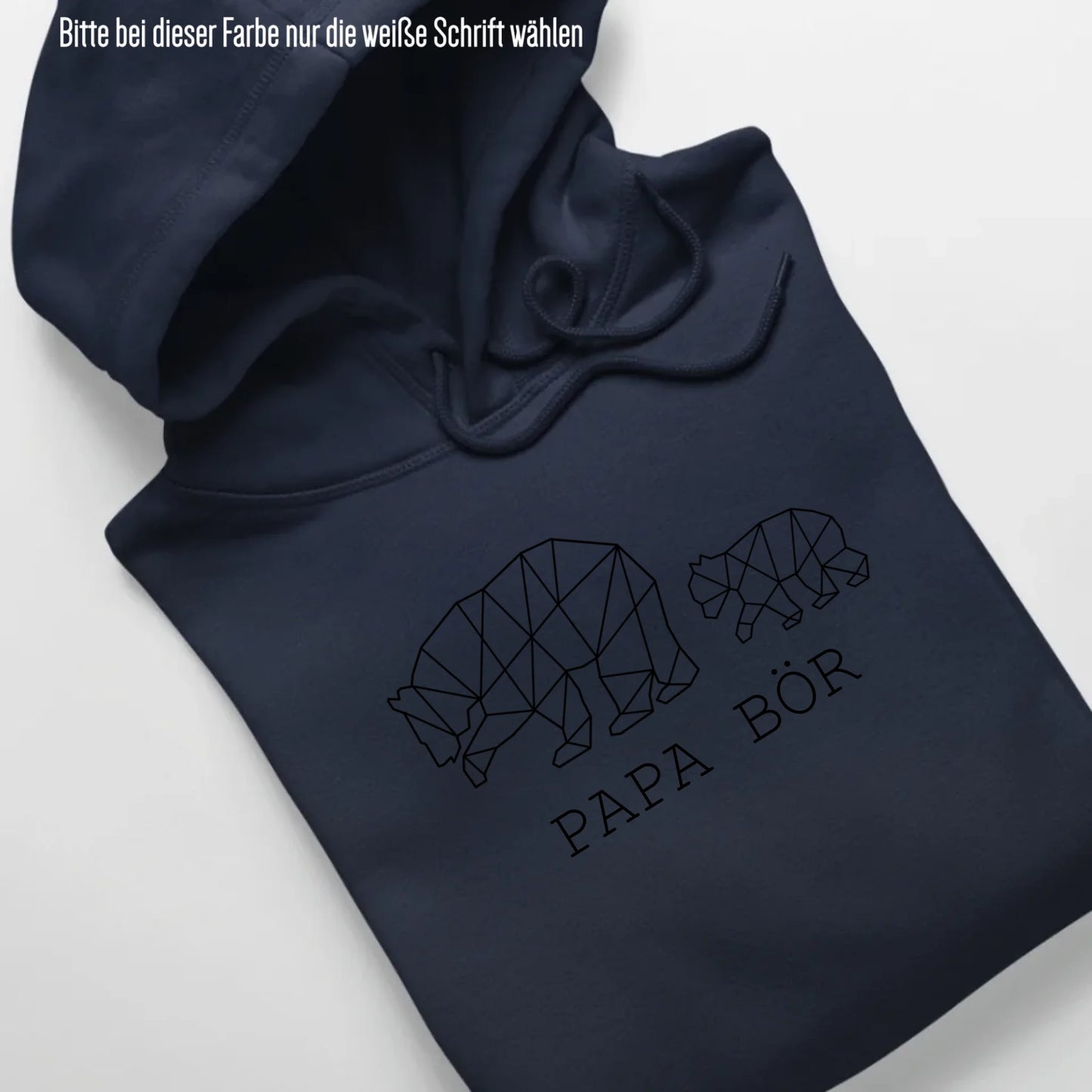 Papa Bör - Bio Unisex Hoodie *personalisierbar (1-4 Kinder ohne Namen)* Cruiser Hoodie 2.0 ST ST French-Navy