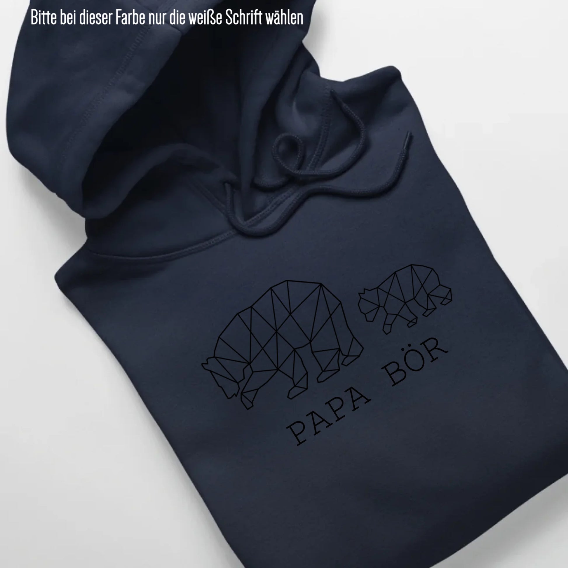 Papa Bör - Bio Unisex Hoodie *personalisierbar (1-4 Kinder ohne Namen)* Cruiser Hoodie 2.0 ST ST French-Navy