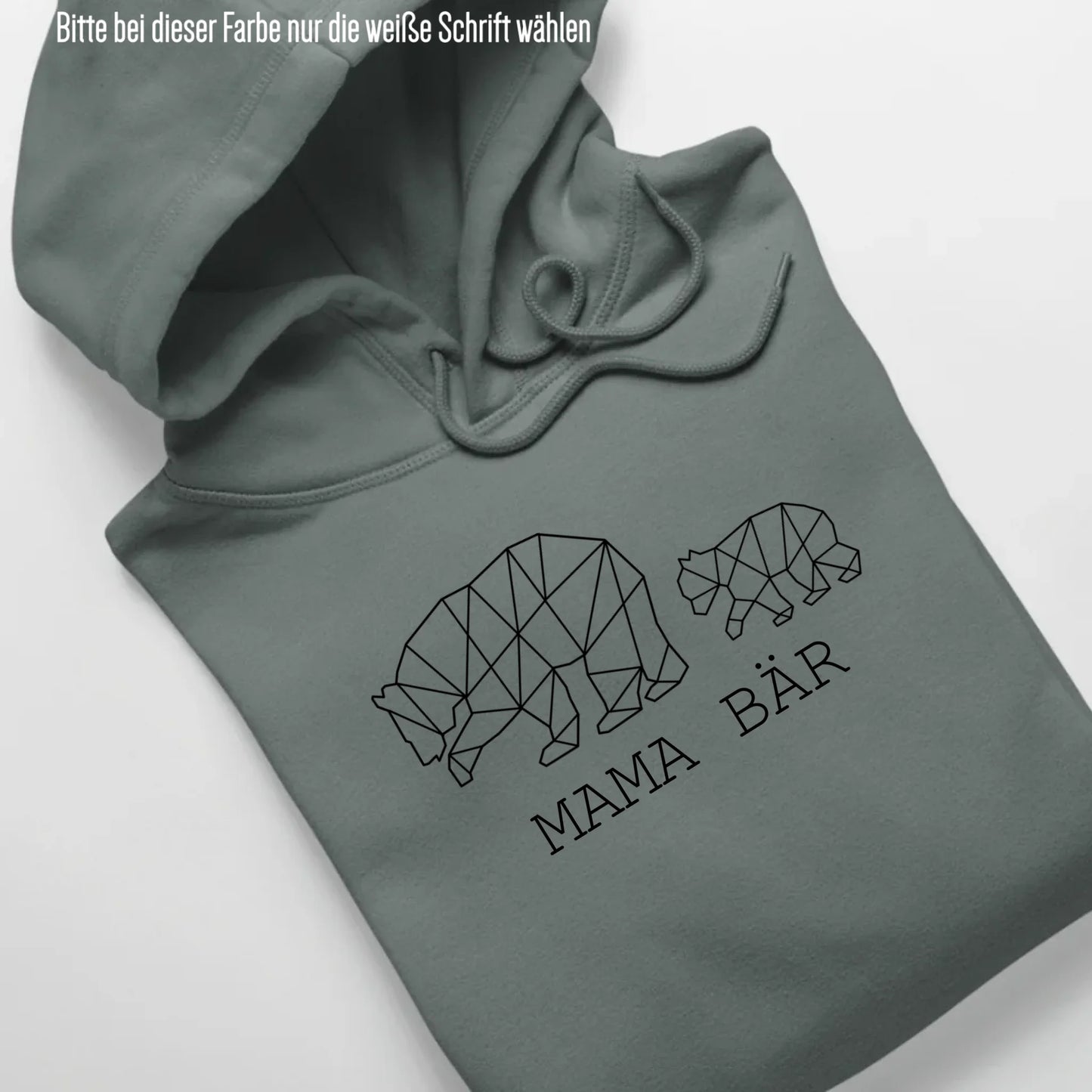 Mama Bär - Bio Unisex Hoodie *personalisierbar (1-4 Kinder ohne Namen)* Cruiser Hoodie 2.0 ST ST Green-Bay