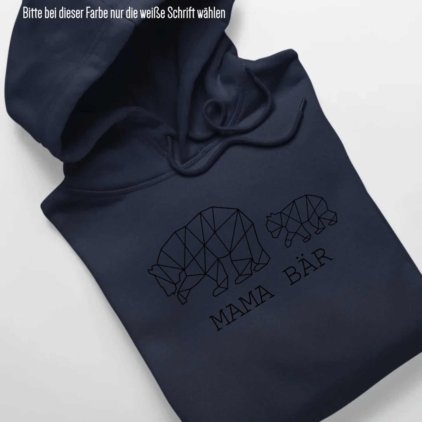 Mama Bär - Bio Unisex Hoodie *personalisierbar (1-4 Kinder ohne Namen)* Cruiser Hoodie 2.0 ST ST French-Navy