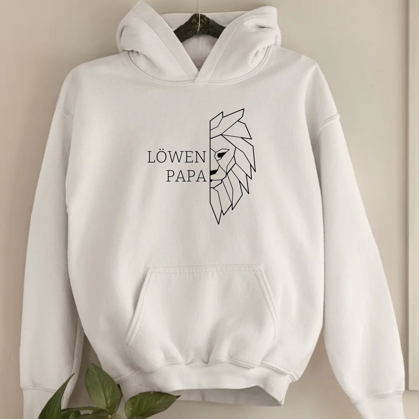 Löwen Papa - Bio Unisex Hoodie *personalisierbar (ohne Namen)*