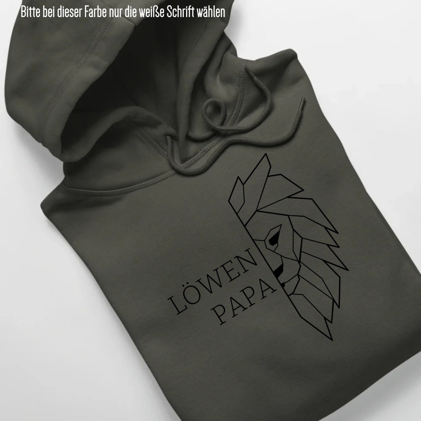 Löwen Papa - Bio Unisex Hoodie *personalisierbar (ohne Namen)* Cruiser Hoodie 2.0 ST ST Khaki