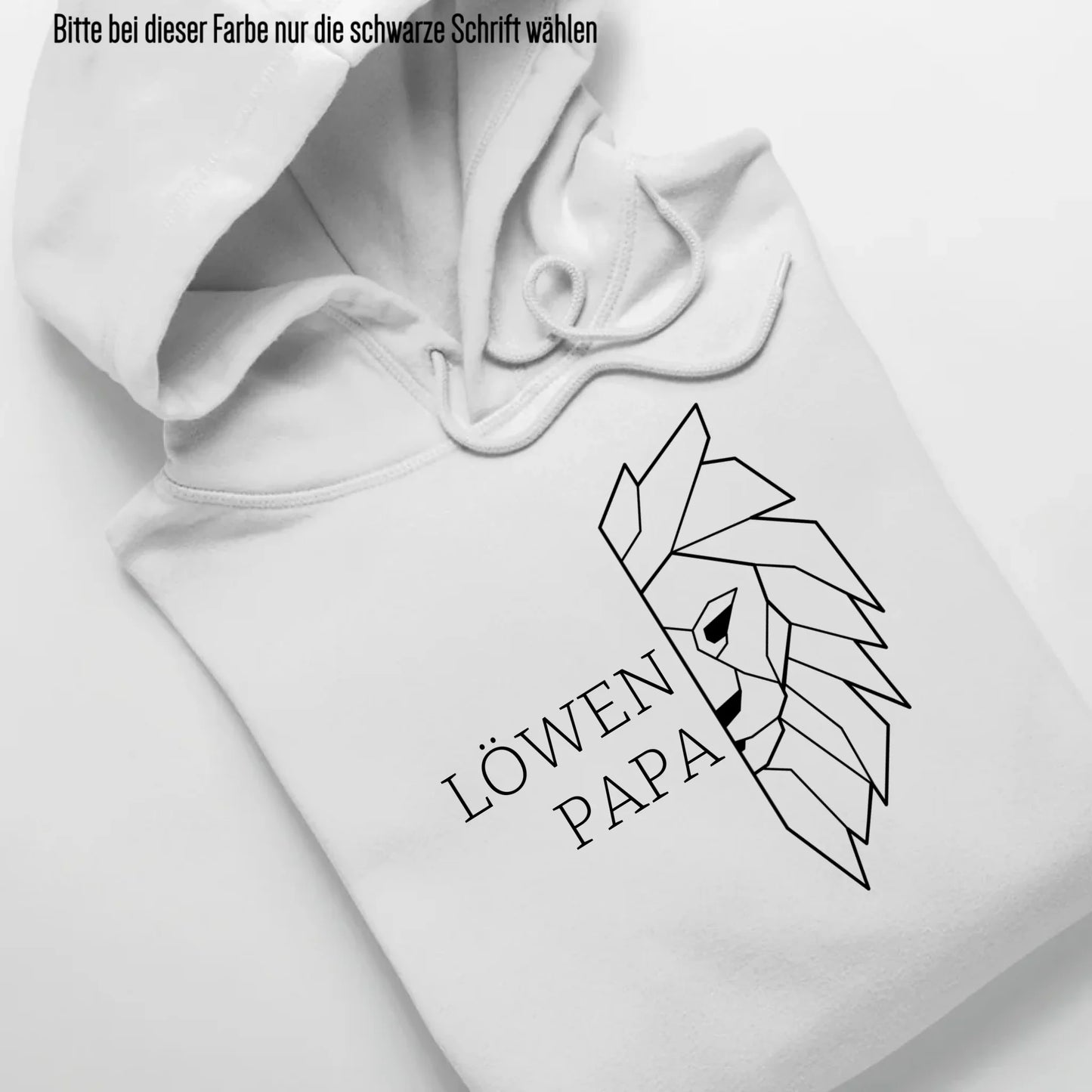 Löwen Papa - Bio Unisex Hoodie *personalisierbar (ohne Namen)* Cruiser Hoodie 2.0 ST ST White