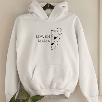 Löwen Mama - Bio Unisex Hoodie *personalisierbar (ohne Namen)*