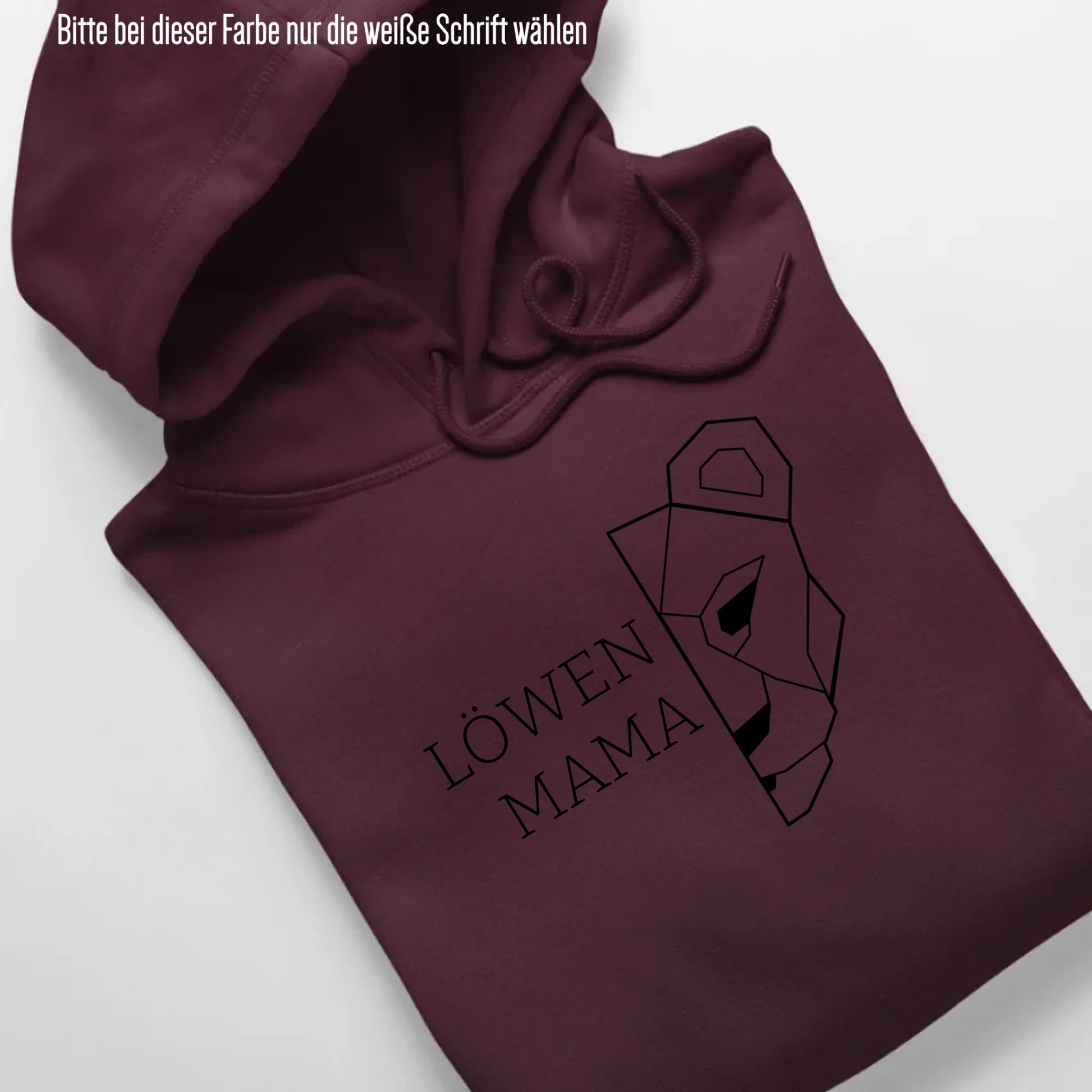 Löwen Mama - Bio Unisex Hoodie *personalisierbar (ohne Namen)* Cruiser Hoodie 2.0 ST ST Burgundy