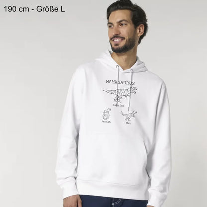 Mamasaurus - Bio Unisex Hoodie *personalisierbar (mit Namen)*