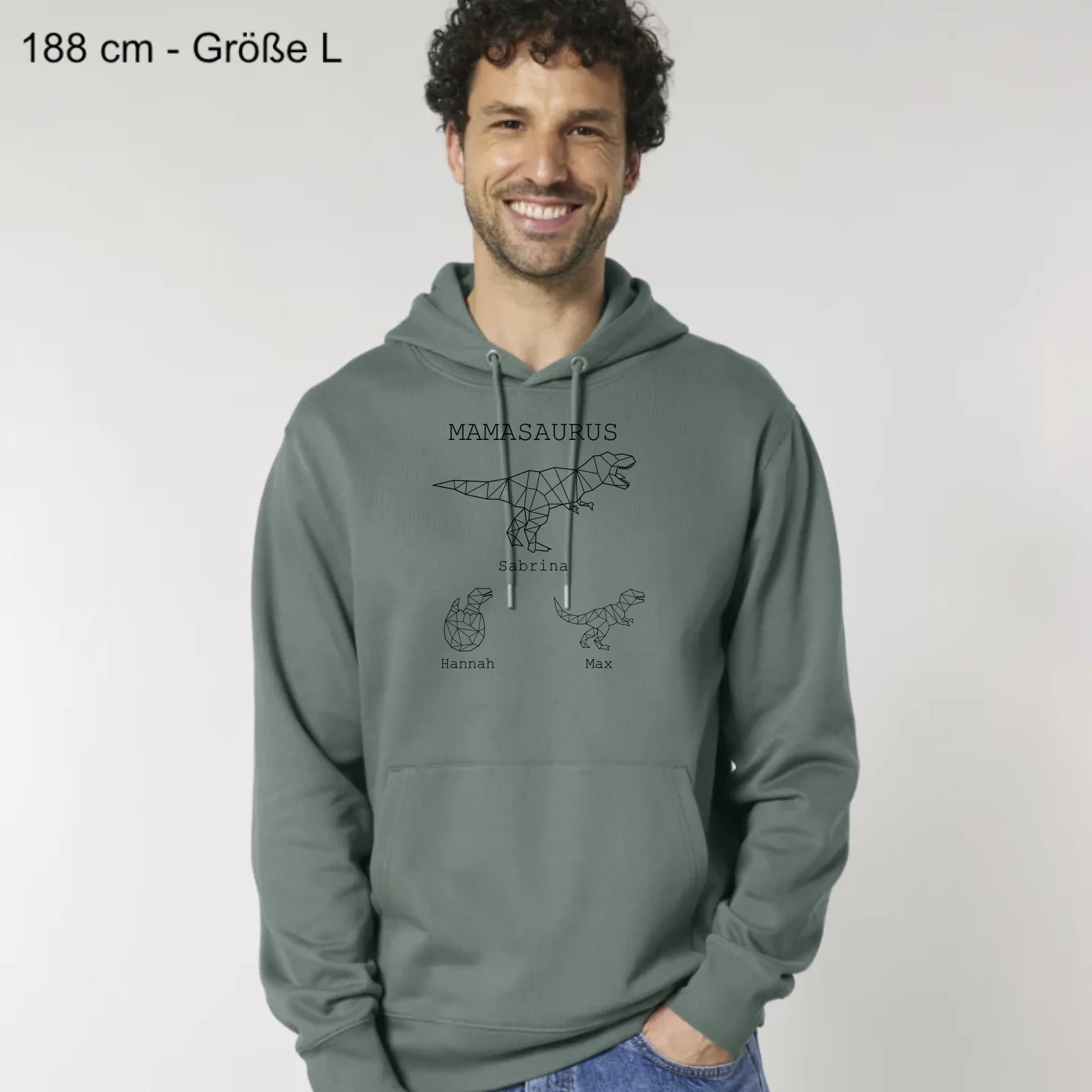 Mamasaurus - Bio Unisex Hoodie *personalisierbar (mit Namen)*