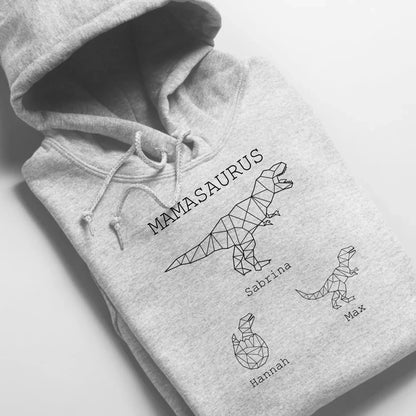 Mamasaurus - Bio Unisex Hoodie *personalisierbar (mit Namen)* Cruiser Hoodie 2.0 ST ST Heather-Grey