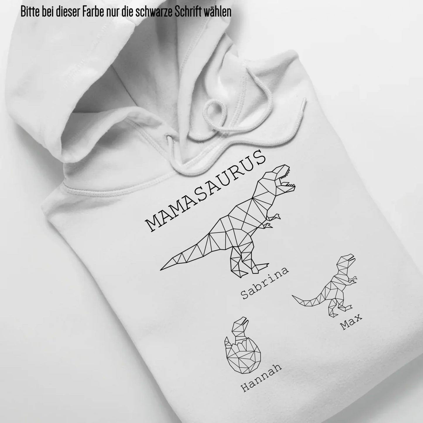 Mamasaurus - Bio Unisex Hoodie *personalisierbar (mit Namen)* Cruiser Hoodie 2.0 ST ST White