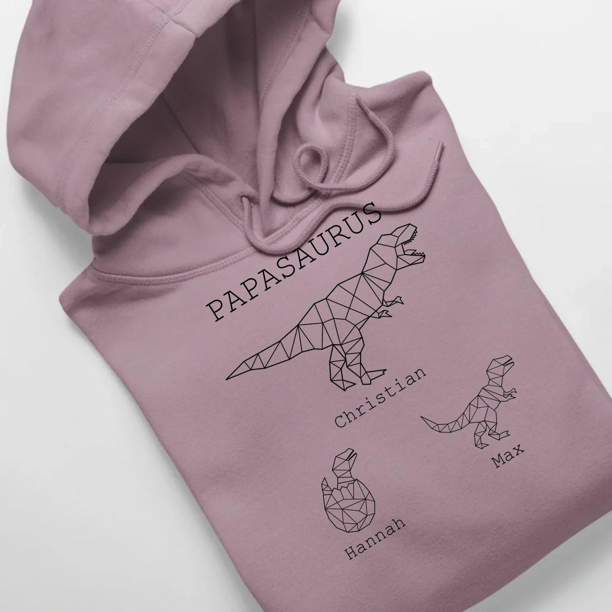 Papasaurus - Bio Unisex Hoodie *personalisierbar (mit Namen)* Cruiser Hoodie 2.0 ST ST Lilac-Dream