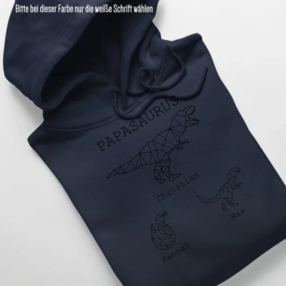Papasaurus - Bio Unisex Hoodie *personalisierbar (mit Namen)* Cruiser Hoodie 2.0 ST ST French-Navy