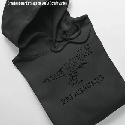 Papasaurus - Bio Unisex Hoodie *personalisierbar (ohne Namen)* Cruiser Hoodie 2.0 ST ST Black