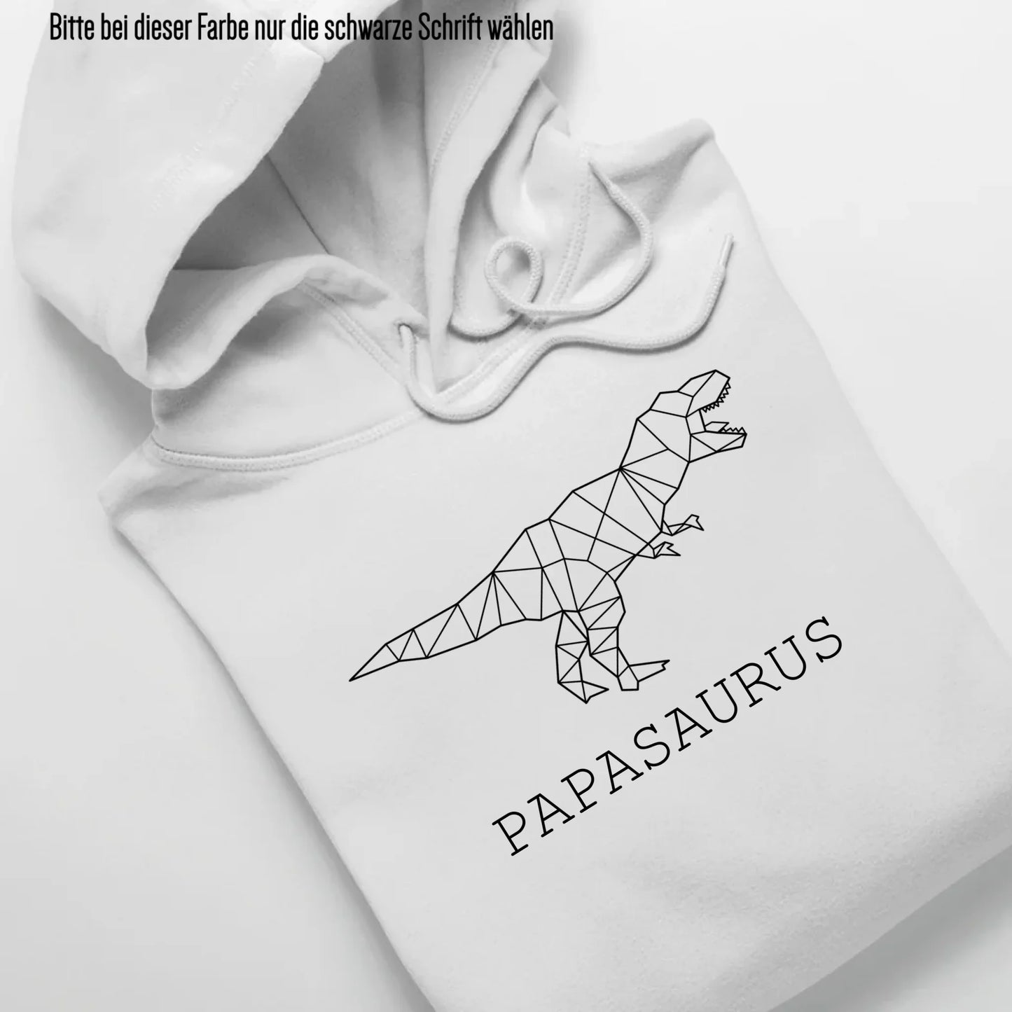 Papasaurus - Bio Unisex Hoodie *personalisierbar (ohne Namen)* Cruiser Hoodie 2.0 ST ST White