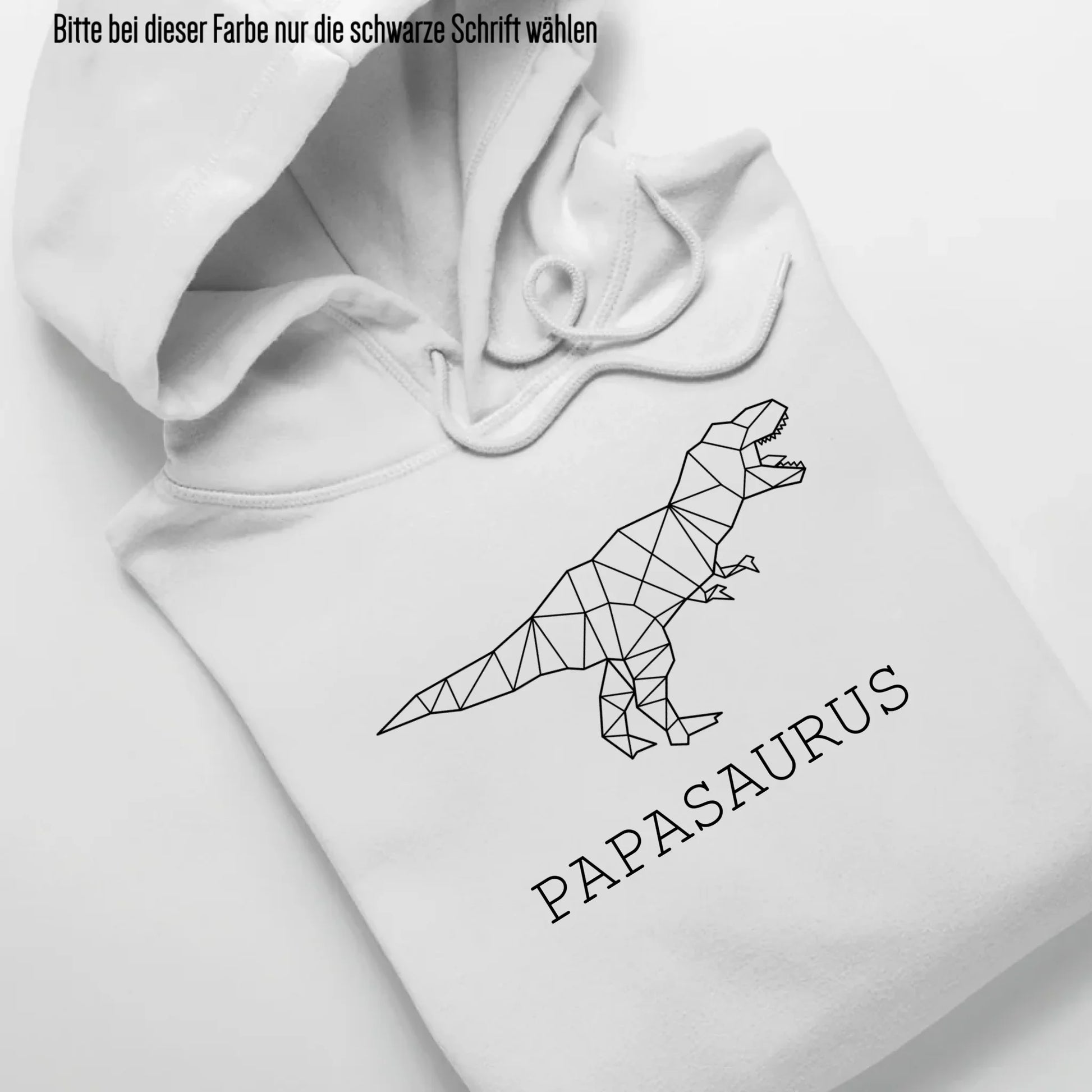 Papasaurus - Bio Unisex Hoodie *personalisierbar (ohne Namen)* Cruiser Hoodie 2.0 ST ST White