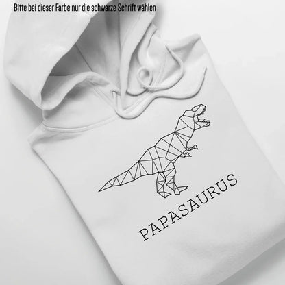 Papasaurus - Bio Unisex Hoodie *personalisierbar (ohne Namen)* Cruiser Hoodie 2.0 ST ST White