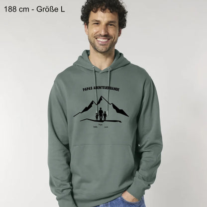 Papas Abenteuerbande - Bio Unisex Hoodie *personalisierbar*