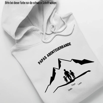 Papas Abenteuerbande - Bio Unisex Hoodie *personalisierbar* Cruiser Hoodie 2.0 ST ST White