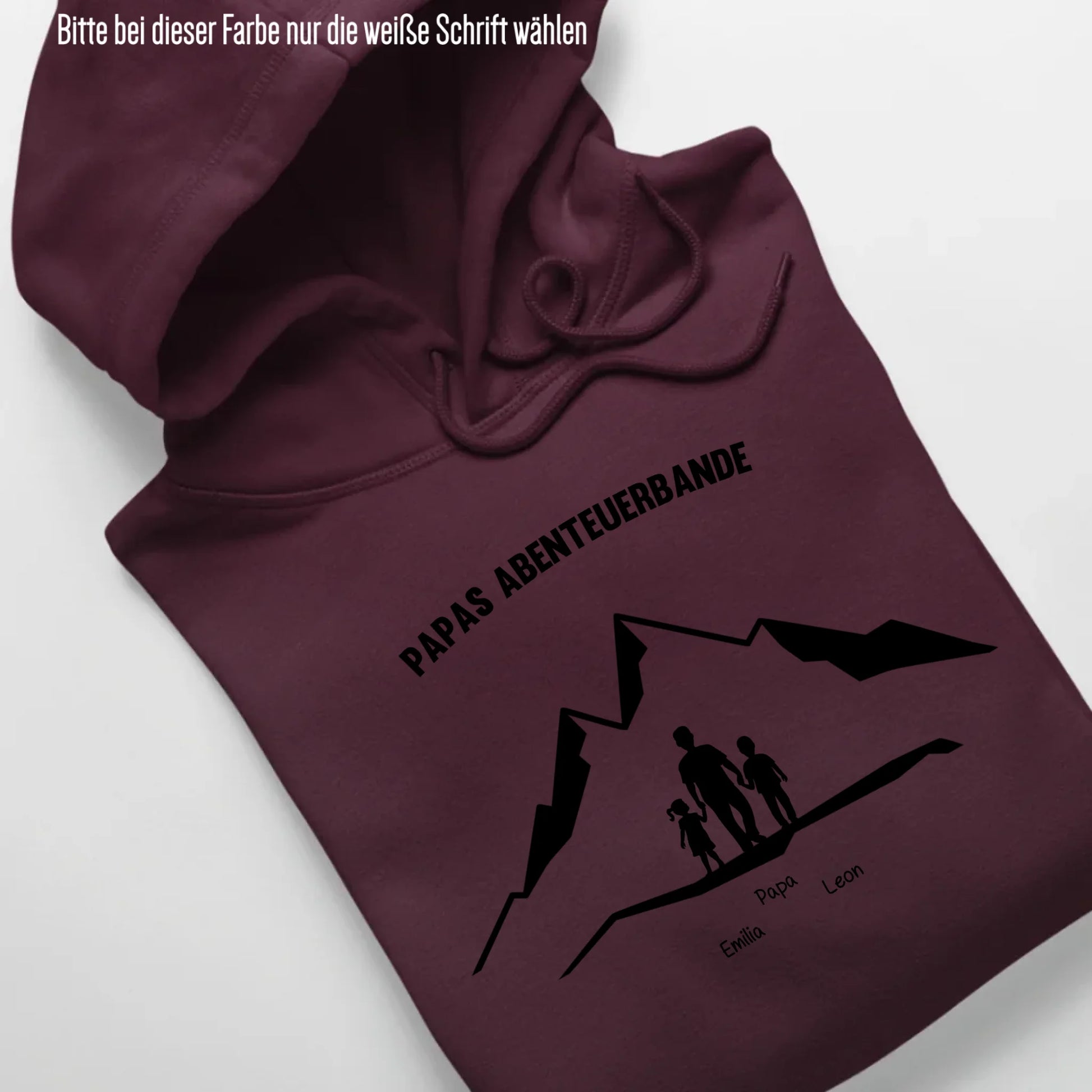 Papas Abenteuerbande - Bio Unisex Hoodie *personalisierbar* Cruiser Hoodie 2.0 ST ST Burgundy
