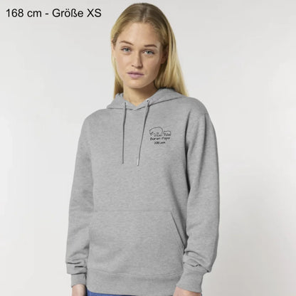 Bären Papa klein - Bio Unisex Hoodie *personalisierbar*