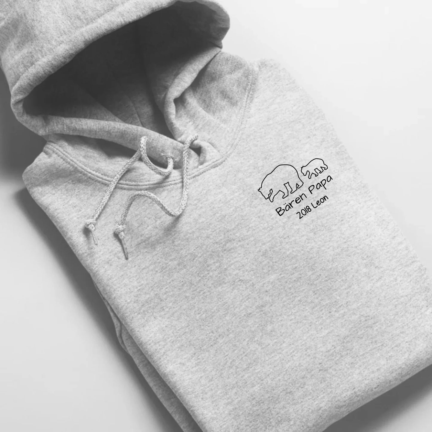Bären Papa klein - Bio Unisex Hoodie *personalisierbar* Cruiser Hoodie 2.0 ST ST Heather-Grey