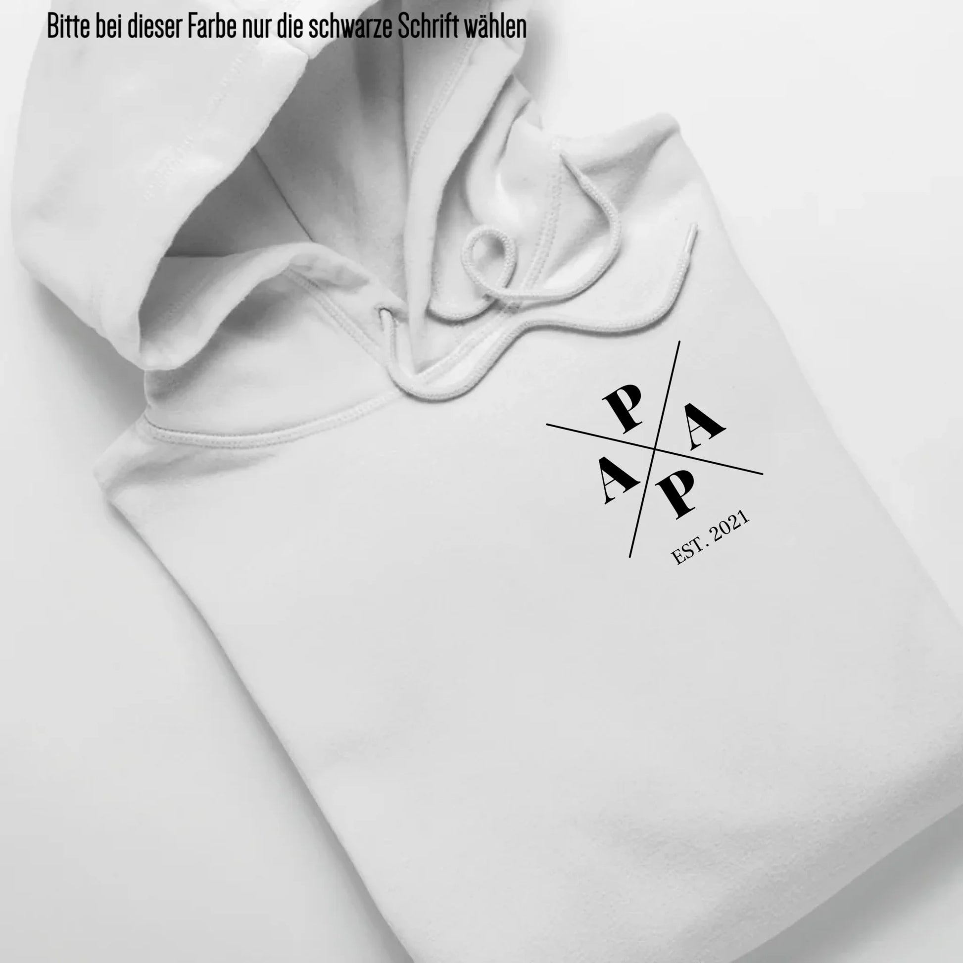 Papa Minimal + Symbole - Bio Unisex Hoodie *personalisierbar* Cruiser Hoodie 2.0 ST ST White