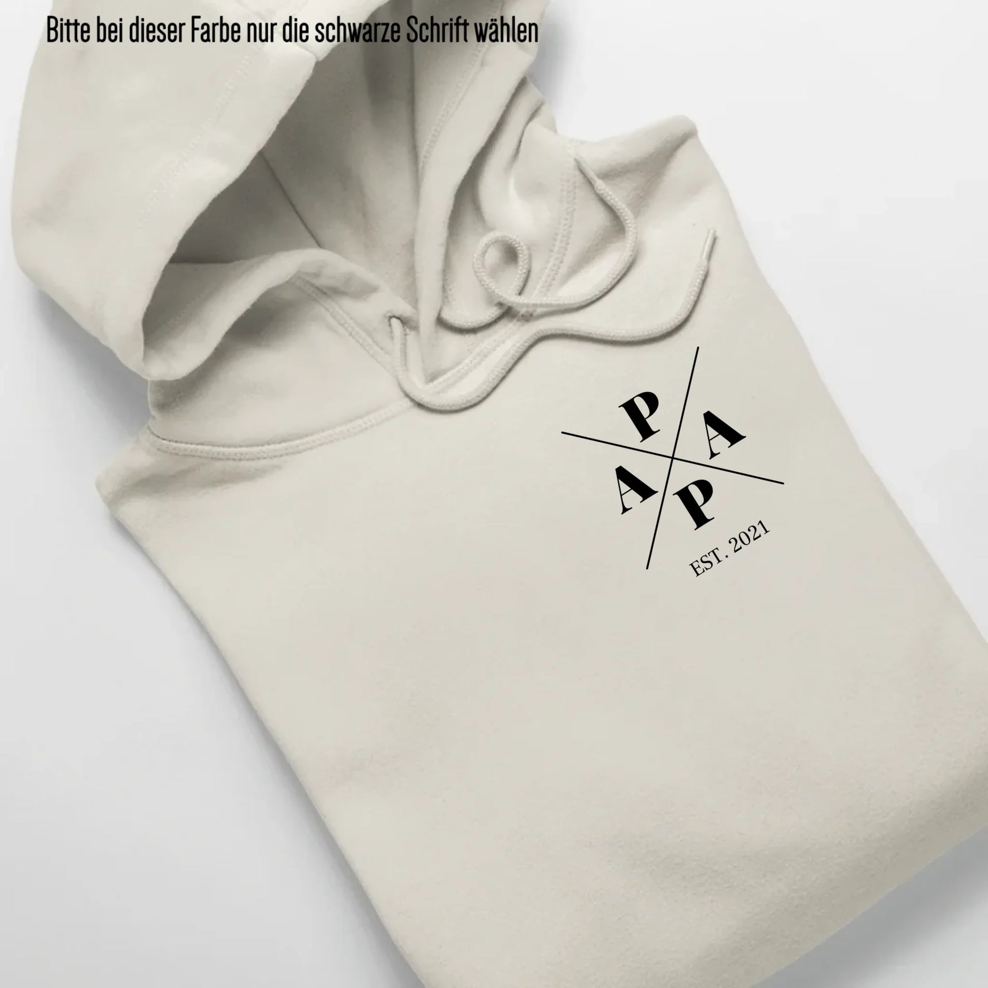 Papa Minimal + Symbole - Bio Unisex Hoodie *personalisierbar* Cruiser Hoodie 2.0 ST ST Natural-Raw