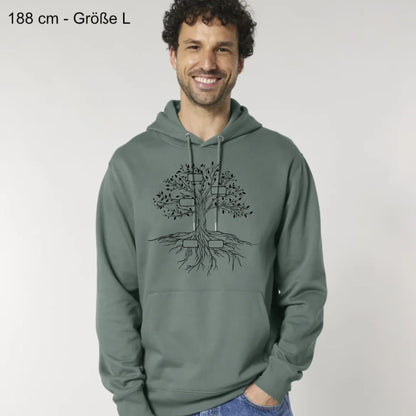 Family Tree - Bio Unisex Hoodie *personalisierbar*