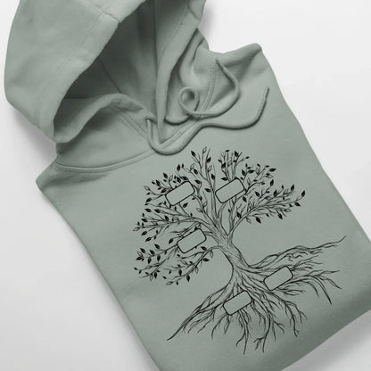 Family Tree - Bio Unisex Hoodie *personalisierbar* Cruiser Hoodie 2.0 ST ST Aloe