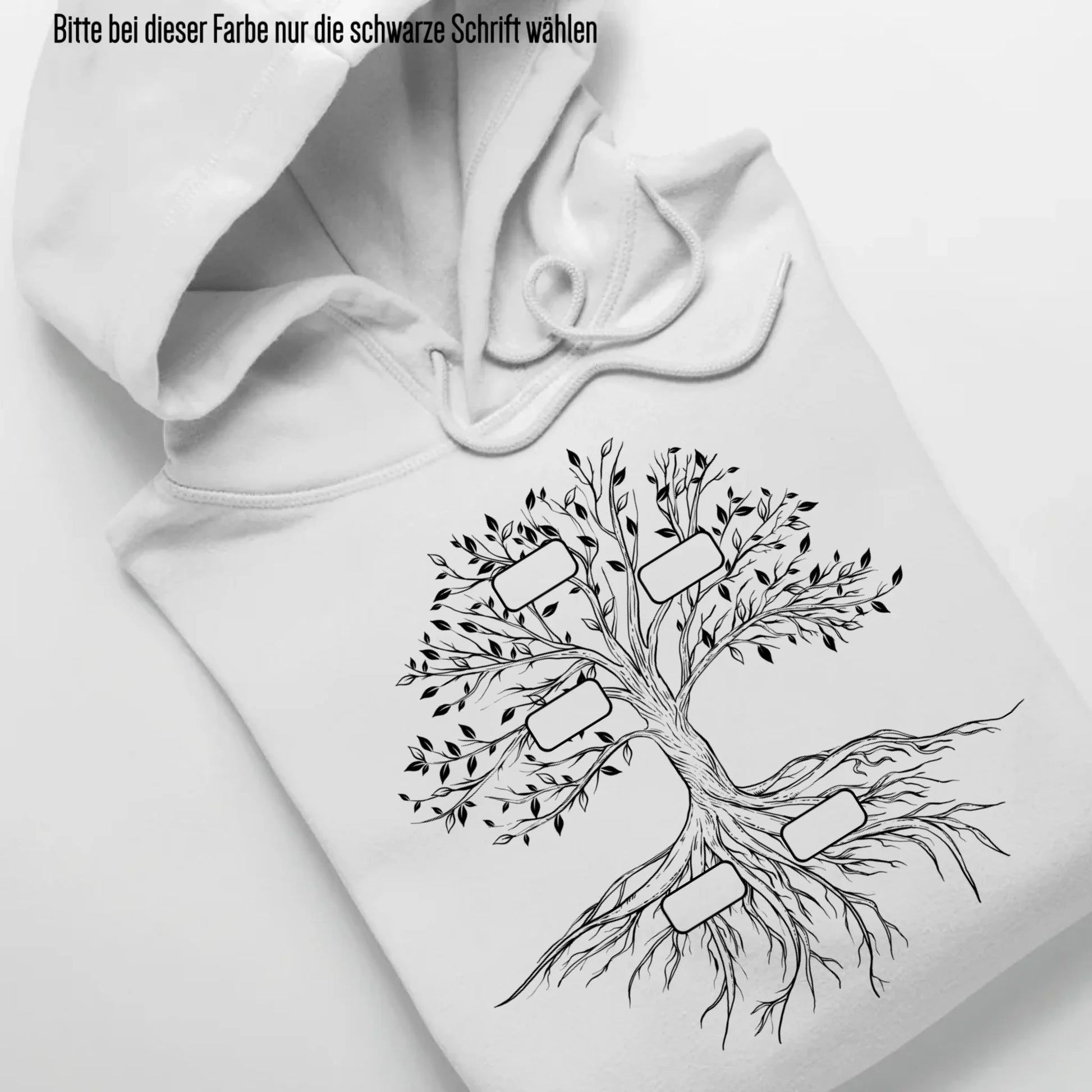 Family Tree - Bio Unisex Hoodie *personalisierbar* Cruiser Hoodie 2.0 ST ST White