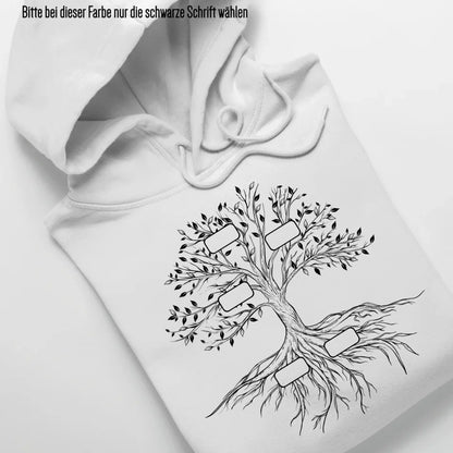 Family Tree - Bio Unisex Hoodie *personalisierbar* Cruiser Hoodie 2.0 ST ST White