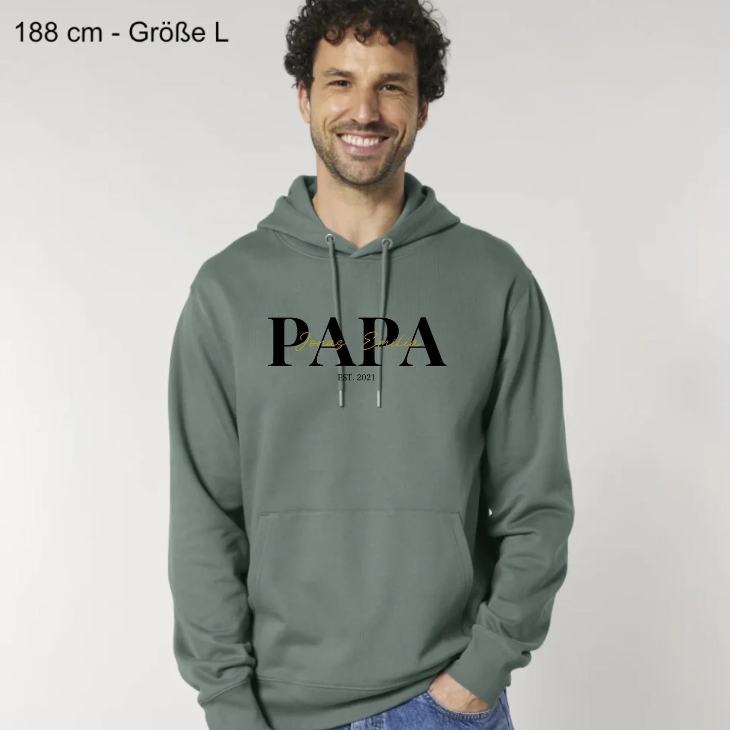 PAPA/MAMA + Kids - Bio Unisex Hoodie *personalisierbar*