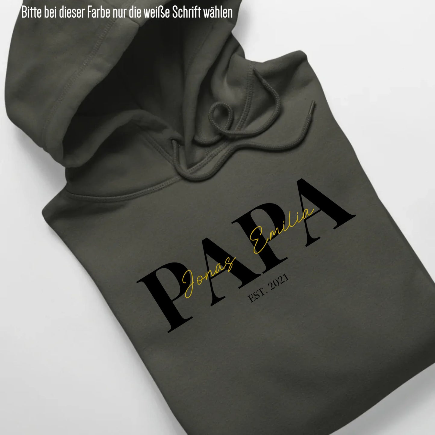 PAPA/MAMA + Kids - Bio Unisex Hoodie *personalisierbar* Cruiser Hoodie 2.0 ST ST Khaki