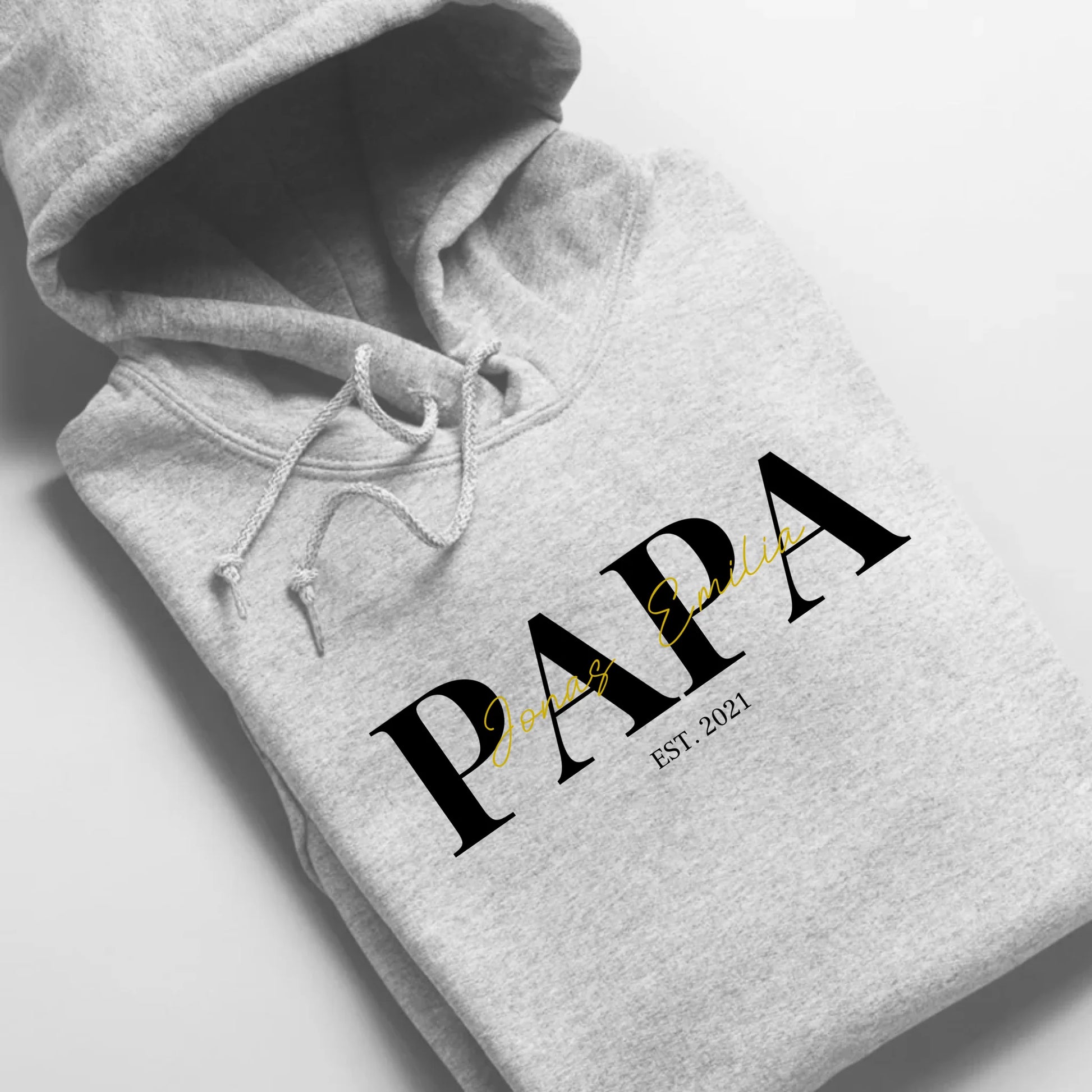 PAPA/MAMA + Kids - Bio Unisex Hoodie *personalisierbar* Cruiser Hoodie 2.0 ST ST Heather-Grey