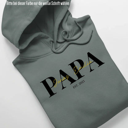PAPA/MAMA + Kids - Bio Unisex Hoodie *personalisierbar* Cruiser Hoodie 2.0 ST ST Green-Bay