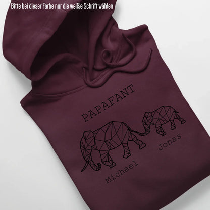 Papafant - Bio Unisex Hoodie *personalisierbar* Cruiser Hoodie 2.0 ST ST Burgundy